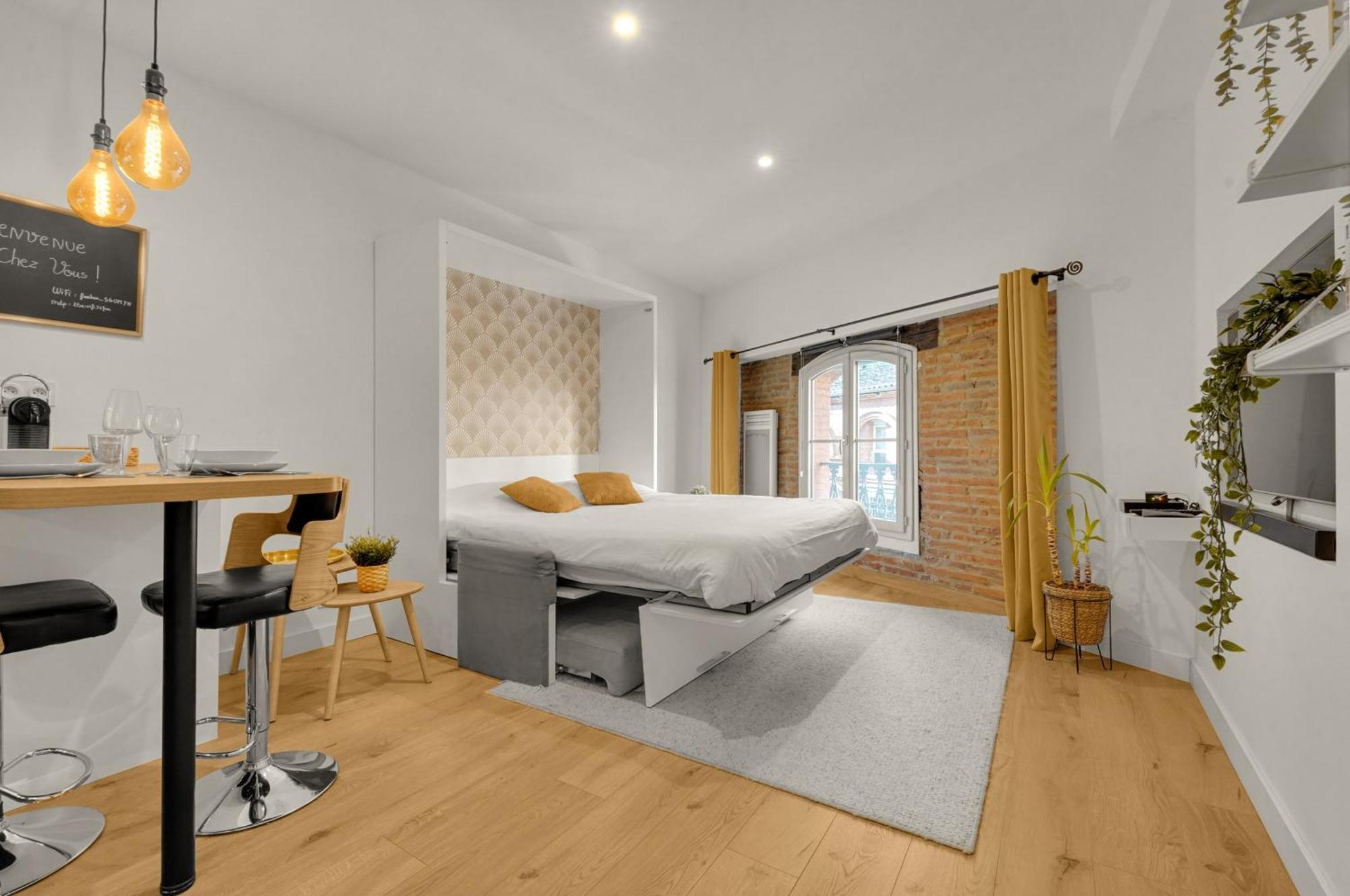 Le Floral - Cosy Studio Climatise Avec Parking Prive Et Netflix Toulouse Exterior photo
